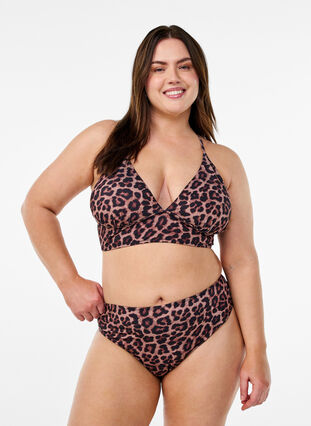 Leopard brazilian bikini bottoms