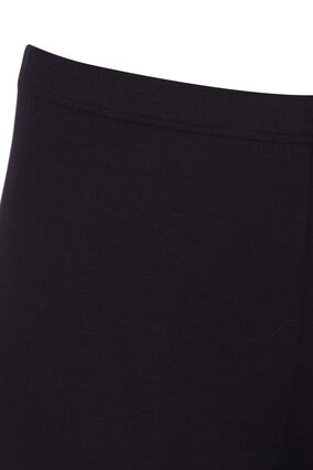 Basic 3/4 leggings in viscose, Black, Packshot image number 2