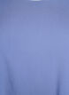 FLASH - Short-sleeved woven blouse with round neck, Blue, Packshot image number 2