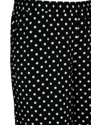 Culotte trousers with print, Black Dot, Packshot image number 2