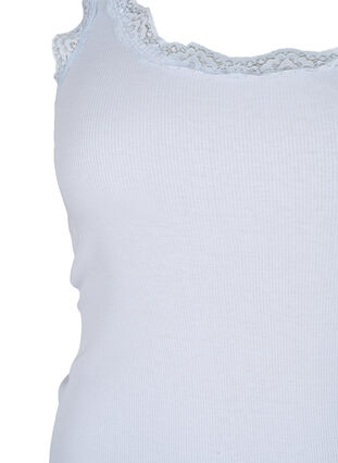 Top with lace trim, Heather, Packshot image number 2