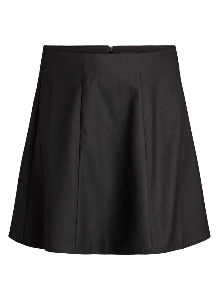 Short A-line skirt, Black, Packshot image number 0
