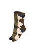 2-pack of harlequin pattern socks, Brown, Packshot image number 0
