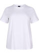 T-shirt in organic cotton with a round neck, Bright White, Packshot image number 0