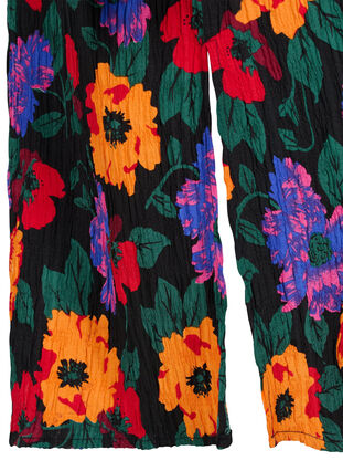 Floral midi dress with tie string, Multi Flower AOP, Packshot image number 3