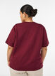 Boxy cotton T-shirt, Red, Model image number 2