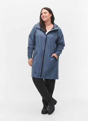 Raincoat with pockets and hood, Bering Sea, Model image number 2