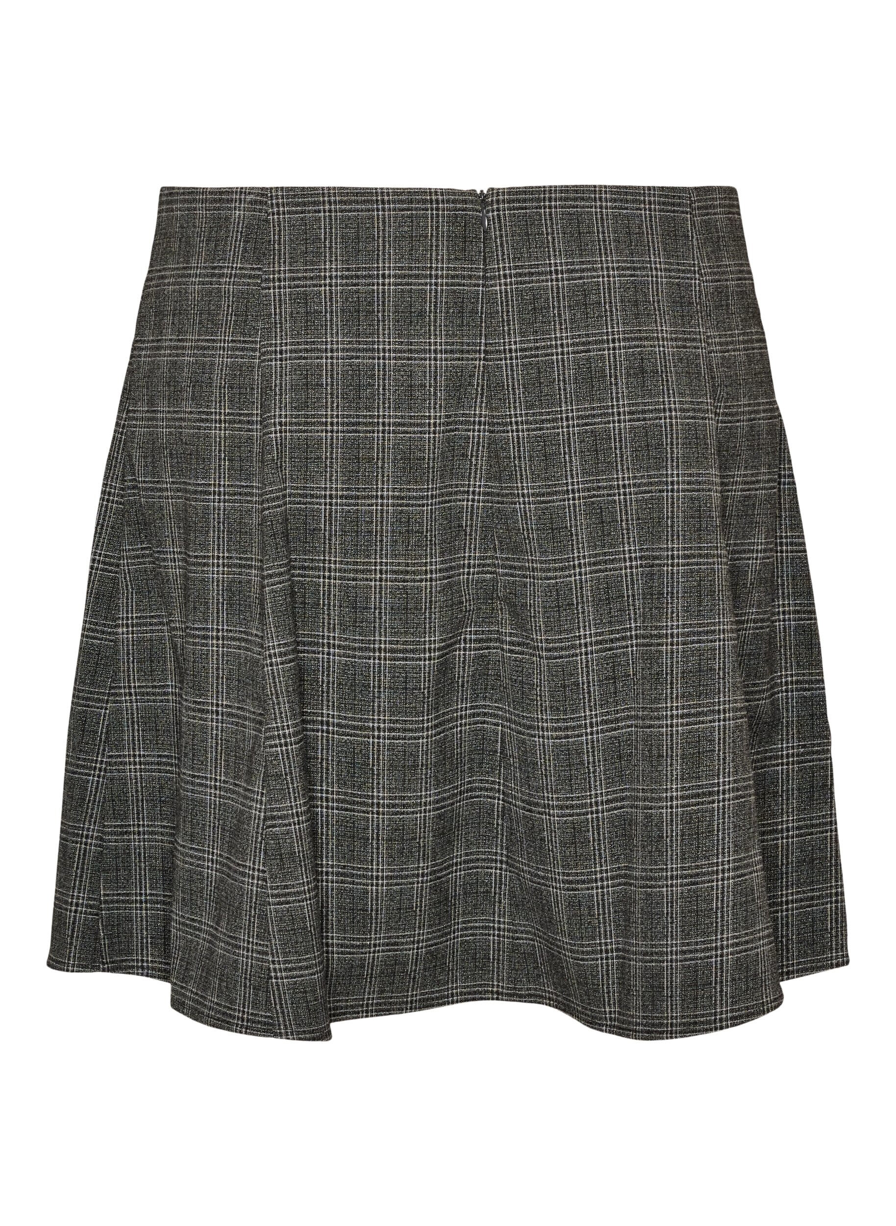 ZizzifashionShort A-line skirt, Dark Grey, Packshot image number 1
