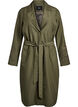 Long trench coat with embroidery, Green, Packshot image number 0