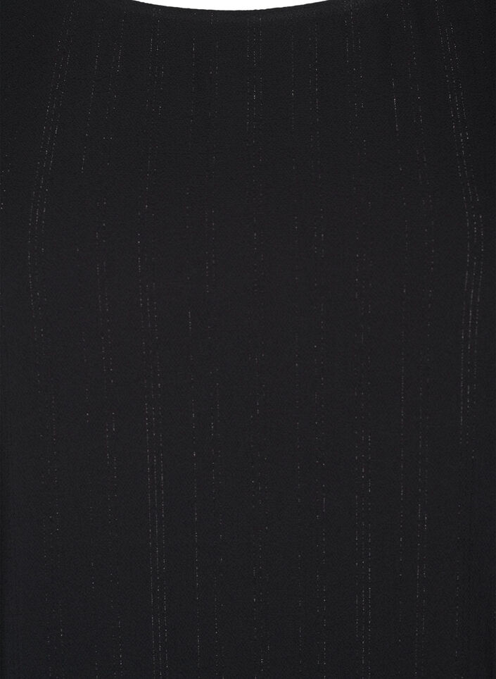 Blouse with silver glitter, Black, Packshot image number 2