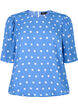 Dotted blouse with short sleeves, River S. White Dot, Packshot image number 0