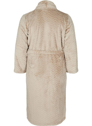 Long dressing gown with pockets, Cuban Sand, Packshot image number 1