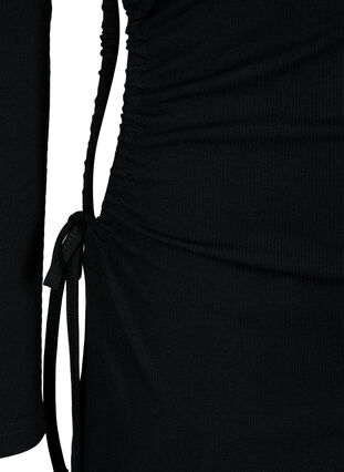Close fitted dress with cut-out, Black, Packshot image number 3