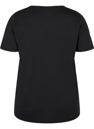 Short sleeve t-shirt with print, Black BG, Packshot image number 1