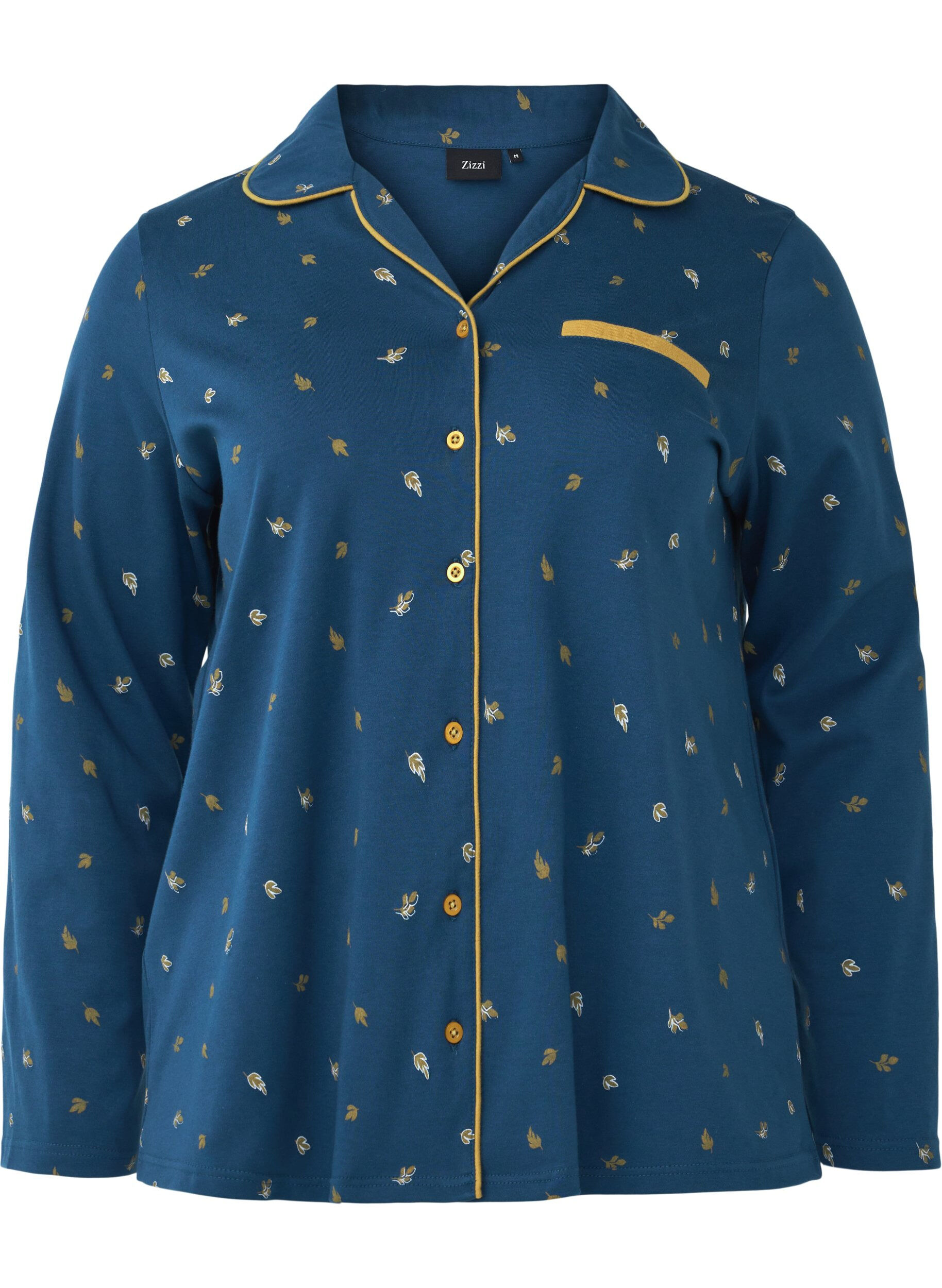 Zizzifashion Cotton nightshirt, Blue Opal AOP, Packshot image number 0