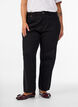 Loose jeans with cropped length, Black, Model image number 2