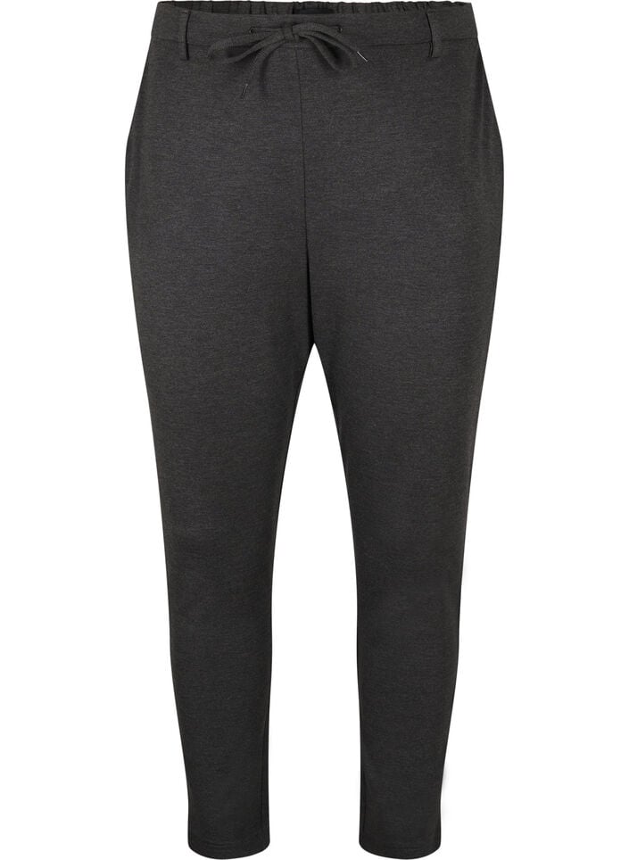 Cropped Maddison trousers, Dark Grey, Packshot image number 0