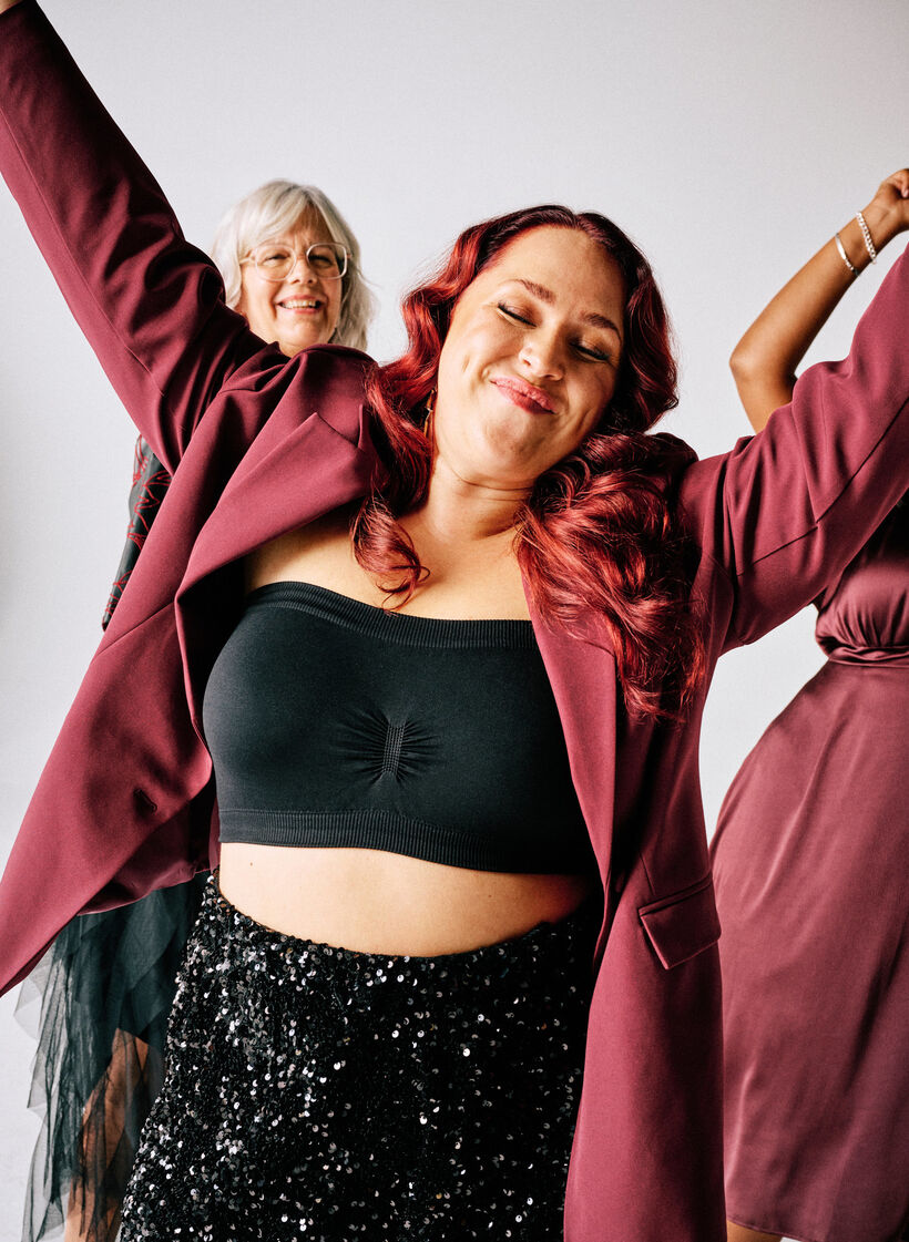 Classic blazer with button fastening, Red, Image image number 0