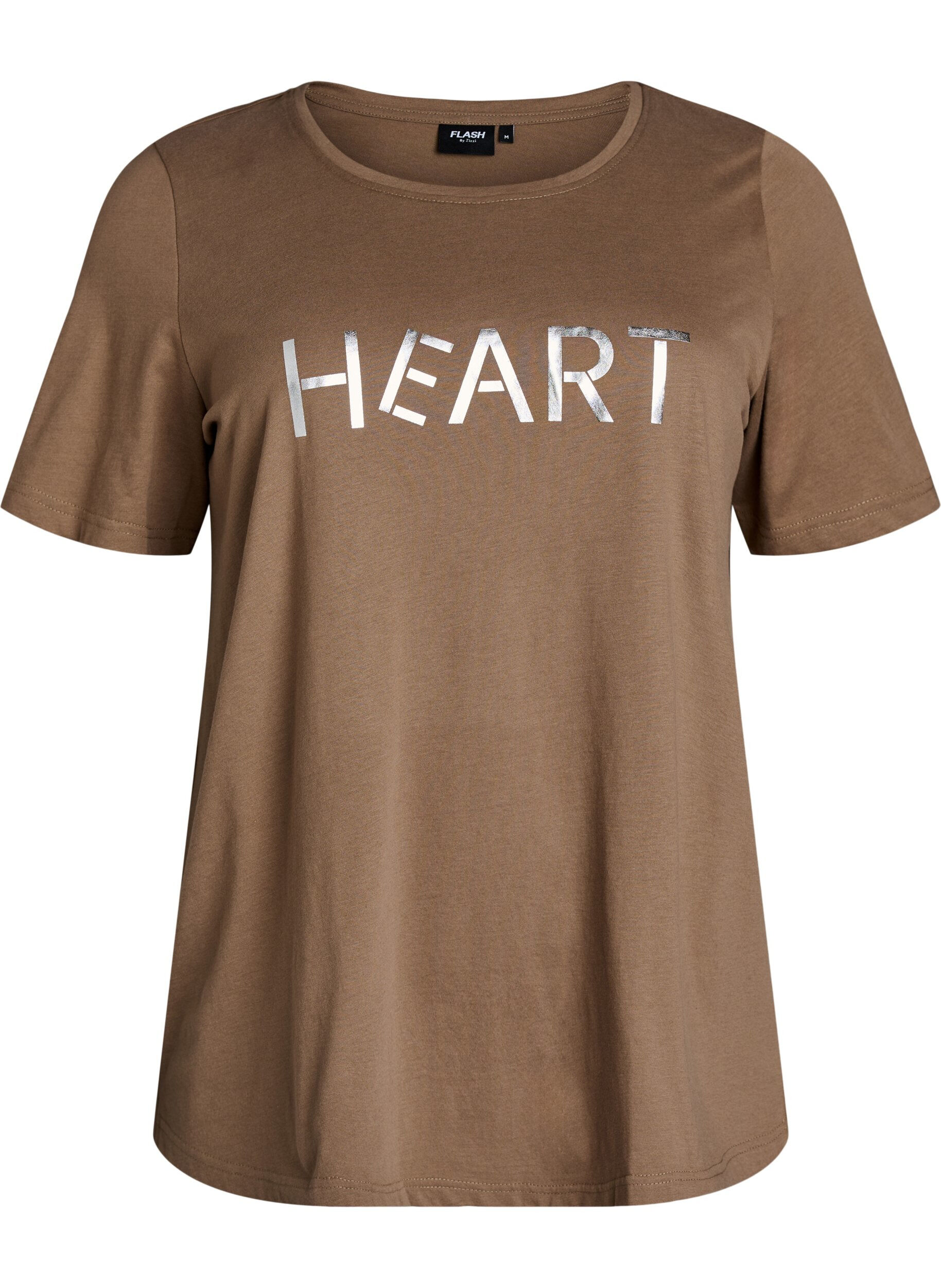 ZizzifashionT-shirt with motif, Brown, Packshot image number 0