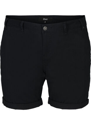 Regular fit shorts with pockets, Black, Packshot image number 0