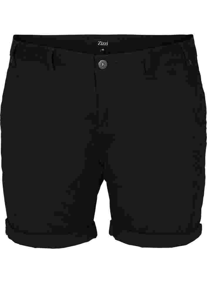 Regular fit shorts with pockets, Black, Packshot image number 0