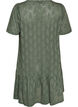 Short jersey dress with eyelet embroidery, Green, Packshot image number 1