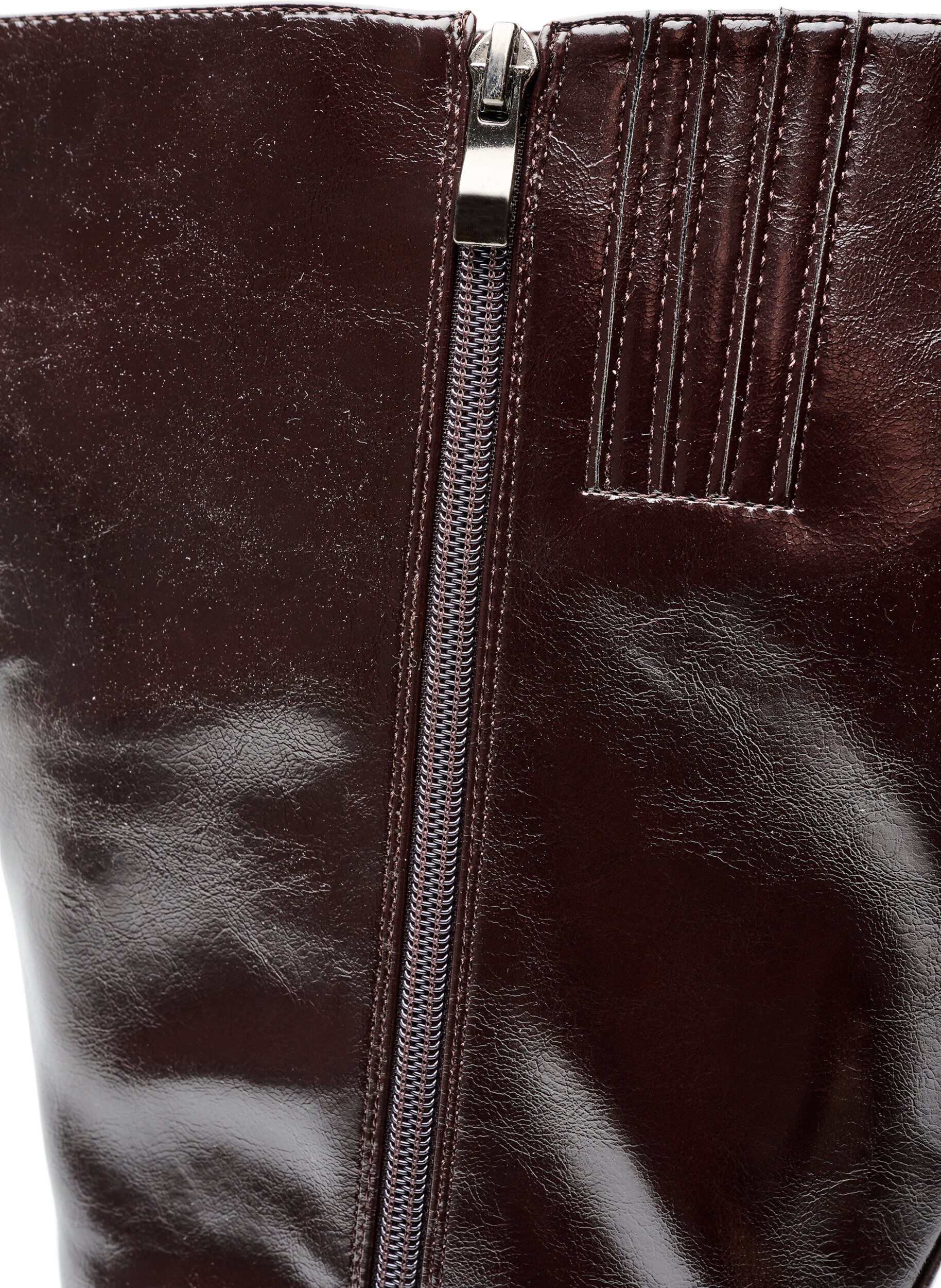 ZizzifashionLong boot with a slightly crackled look, Brown, Packshot image number 4