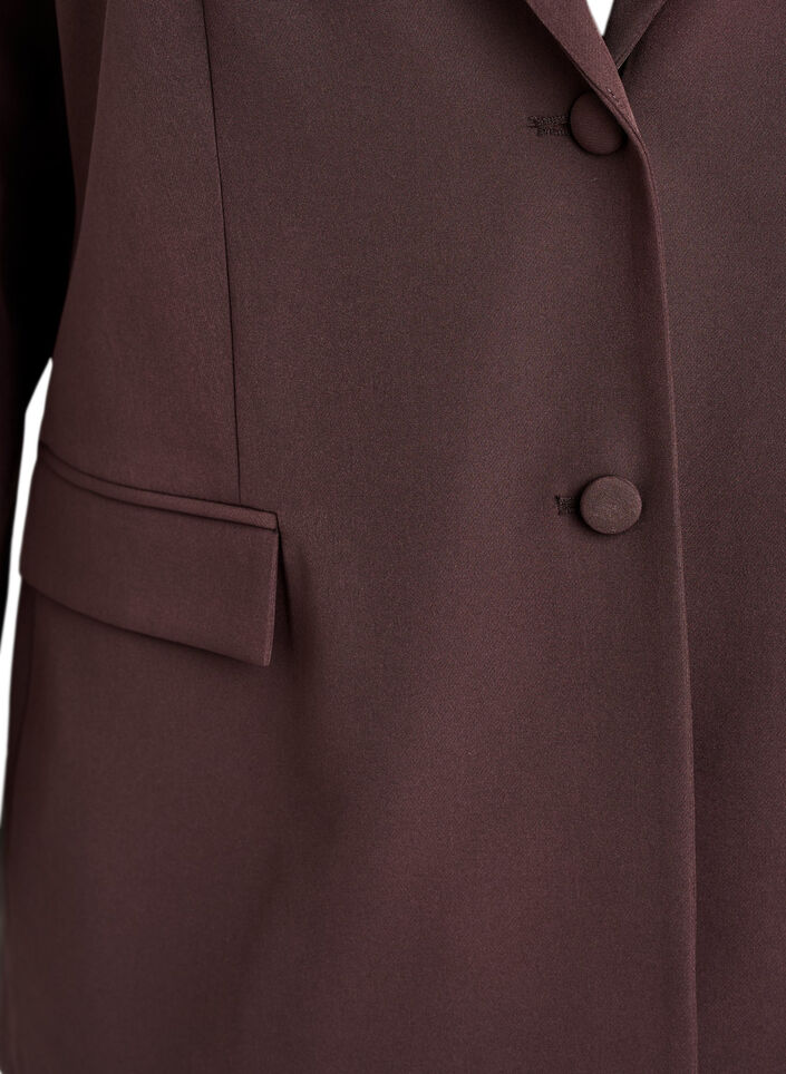 Classic blazer with button closure, Brown, Packshot image number 2