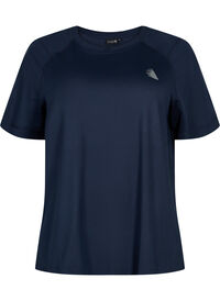 Short-sleeved training t-shirt with round neck