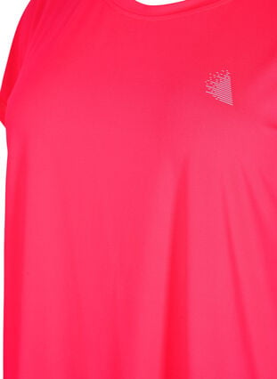 Short-sleeved workout t-shirt, Neon Diva Pink, Packshot image number 2