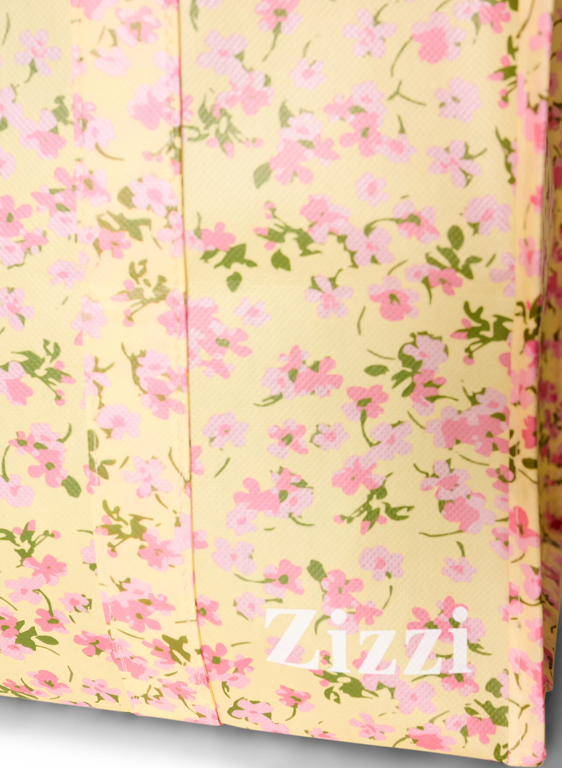 ZizzifashionShopping bag with zipper, Yellow, Packshot image number 2