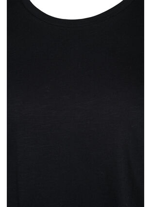 Basics cotton t-shirt 2-pack, Black/Black, Packshot image number 2