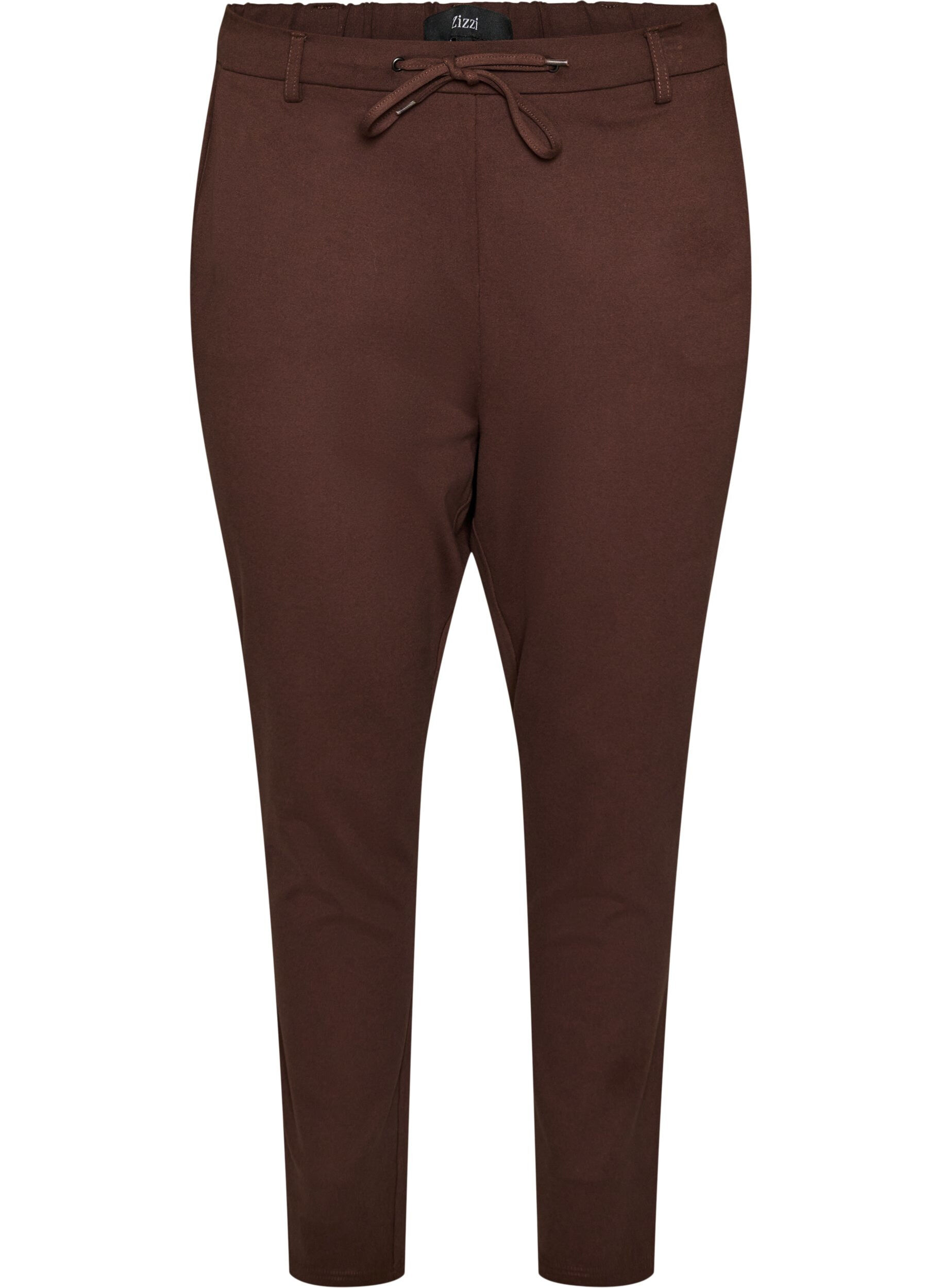 ZizzifashionCropped Maddison trousers, Brown, Packshot image number 0