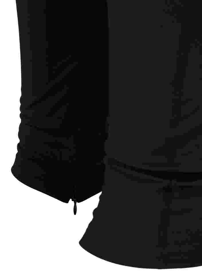 7/8 length leggings with zip, Black, Packshot image number 3