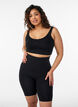 Shapewear shorts with medium support and a high waist, Black, Model image number 0
