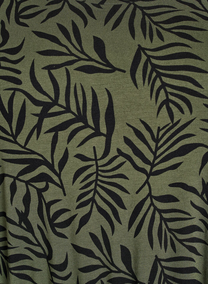 Midi-length jersey dress with tie belt at the waist, Green, Packshot image number 2