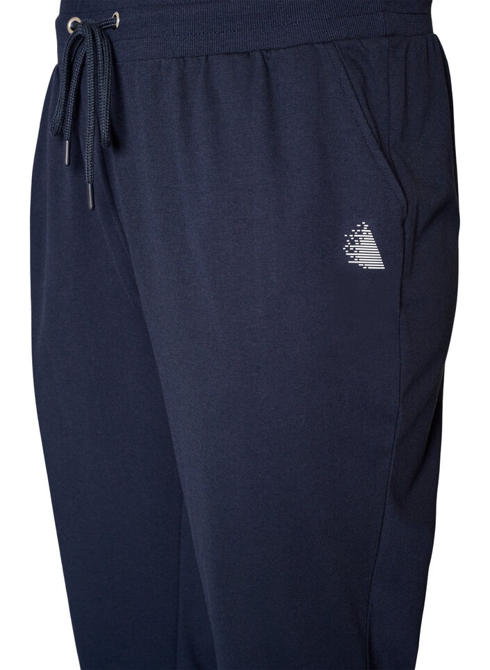 Loose workout trousers with pockets, Blue, Packshot image number 2