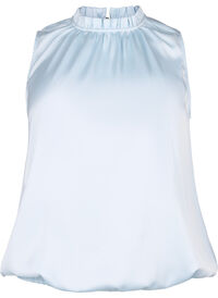 Sleeveless party top in satin