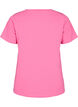 Basic plain cotton t-shirt, Pink, Packshot image number 1