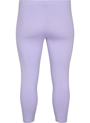 Basic 3/4-length viscose leggings, Lavender, Packshot image number 1