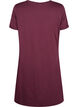 Short-sleeved nightgown in organic cotton, Dark Bordeaux, Packshot image number 1