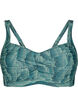 Bikini top with padding and print, Green, Packshot image number 0