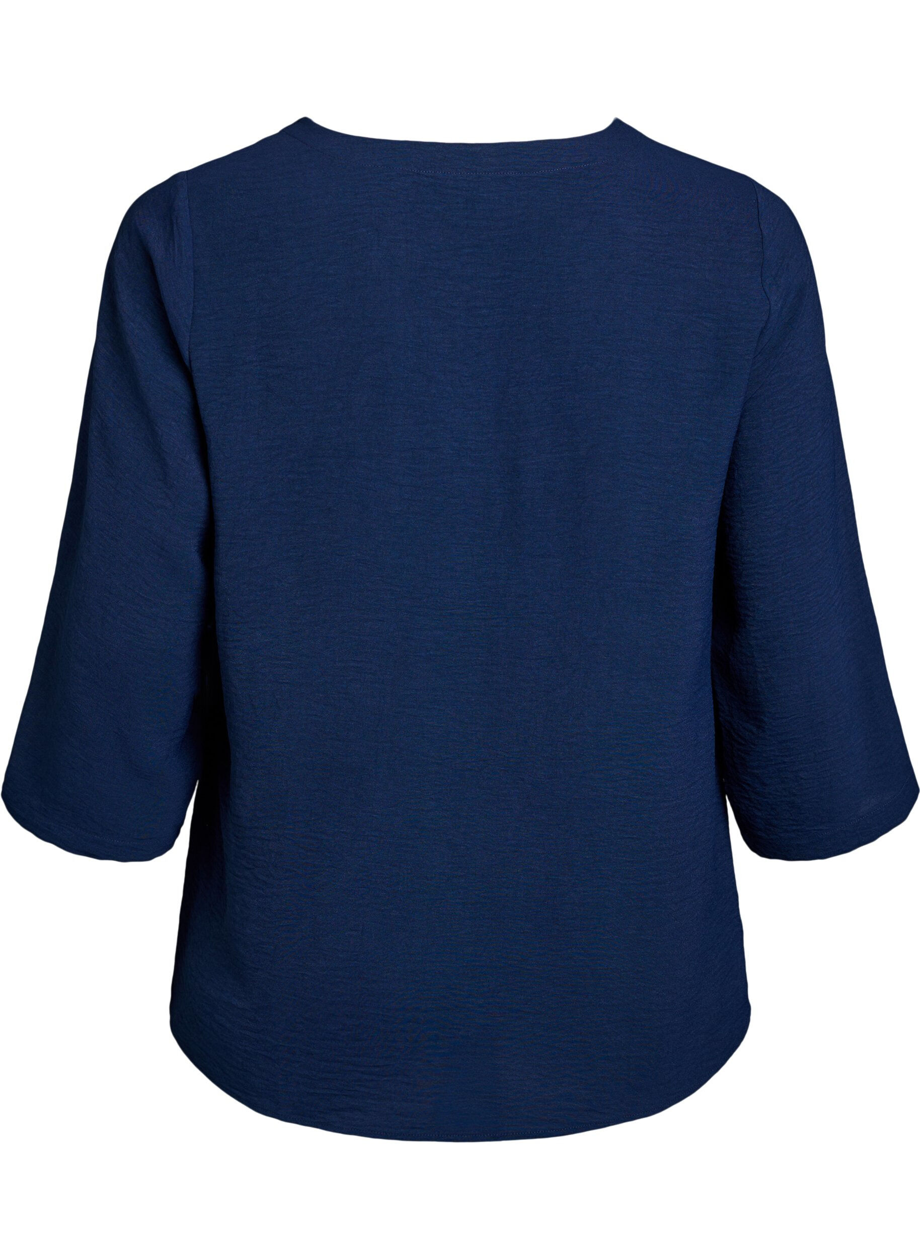 ZizzifashionBlouse with 3/4 sleeves, Blue, Packshot image number 1