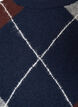 Knitted dress with large check pattern, Blue, Packshot image number 2