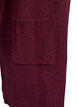 Ribbed Knit Cardigan with Pockets, Dark Bordeaux, Packshot image number 2