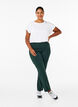 Classic viscose blend trousers, Green, Model image number 0