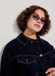 Classic denim jacket with contrast stitching, Blue, Model image number 3