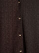 Sleeveless top with a wavy texture and button fastening, Brown, Packshot image number 2