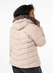 Short puffer jacket with hood, Beige, Model image number 2