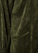 Corduroy shirt dress with collar and button fastening, Green, Packshot image number 3